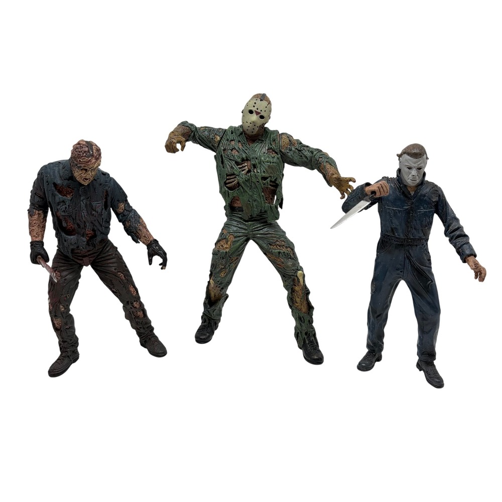 Vintage Movie Maniacs McFarlane Action Figure Set Jason Michael Myers